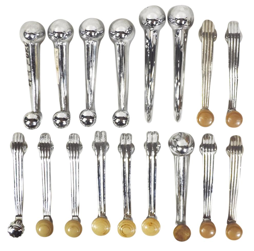 Ford Parts (17), interior door handles & cranks, assorted years 1938-48, mostly NOS Exc cond, (1 of 1)