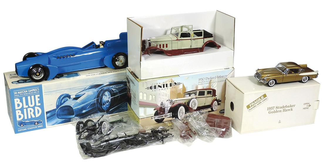 Model Cars (3), 1930 Packard LeBaron 1/18 scale, unassembled, Schylling Collector Series, Bluebird, (1 of 1)