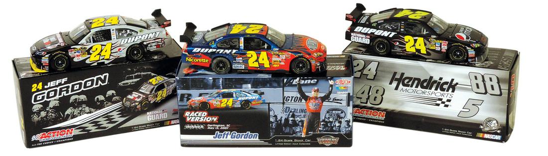 Nascar Scale Model Stock Cars (3), 1/24 scale die-cast metal, Jeff Gordon #24 Nat. Guard 2009 Impala (1 of 1)