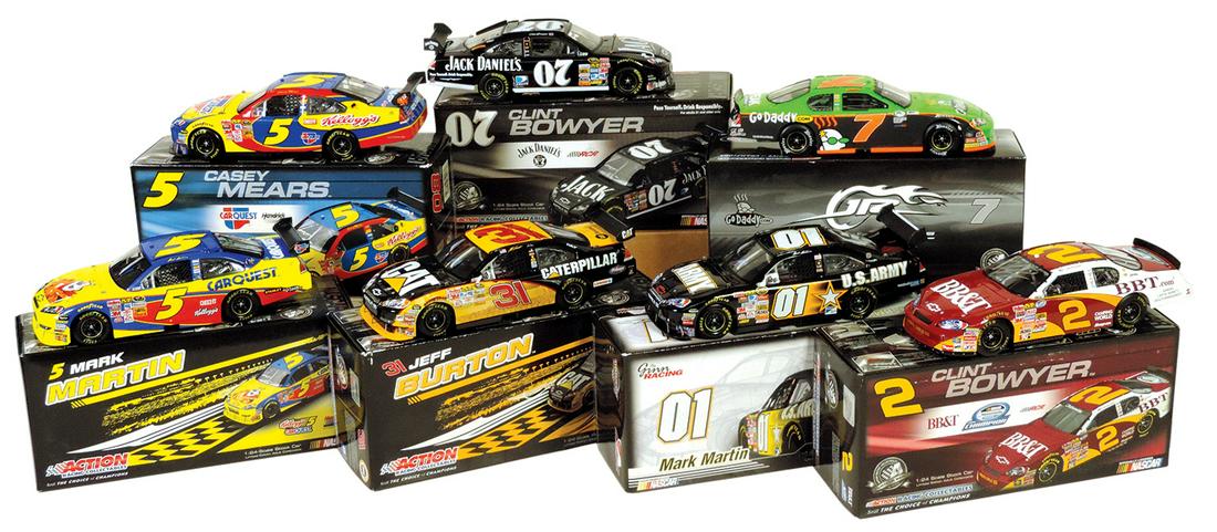 Nascar Scale Model Stock Cars (7), 1/24 scale die-cast metal by Action Racing, 2 Mark Martin #01 (1 of 1)
