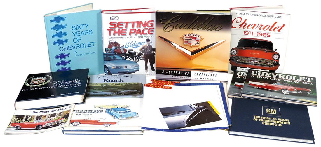 Books (12), incl Cadillac: A Century of Excellence, R. Wagner, copyright 2002; Chevrolet: A History (1 of 1)