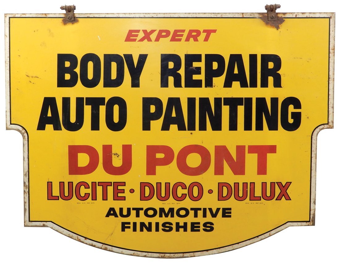 Sign, DuPont Lucite-Duco-Dulux Automobile Painting (1 of 2)