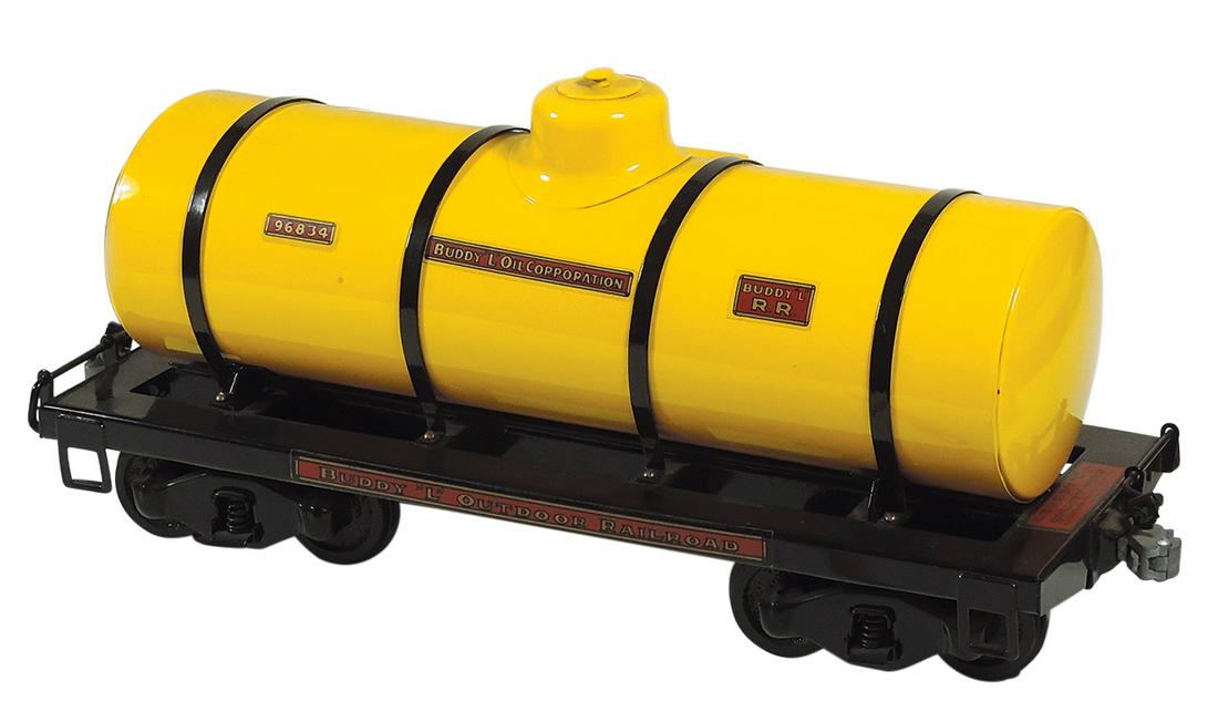 Toy Buddy L Outdoor Oil Corporation Tanker #96834, Exc Restored cond, 19"L.: Toy Buddy L Outdoor Oil Corporation Tanker #96834, Exc Restored cond, 19"L.