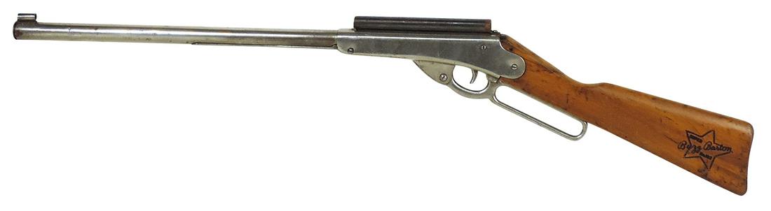Air Rifle, Daisy "Buzz Barton" No. 103 Model 33 lever action, VG+ working cond, 36"L.: Air Rifle, Daisy "Buzz Barton" No. 103 Model 33 lever action, VG+ working cond, 36"L.