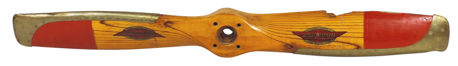 Aircraft, air boat propeller, mfgd by Banks-Maxwell, Fort Worth, TX, laminated wood, Good cond (1 of 1)