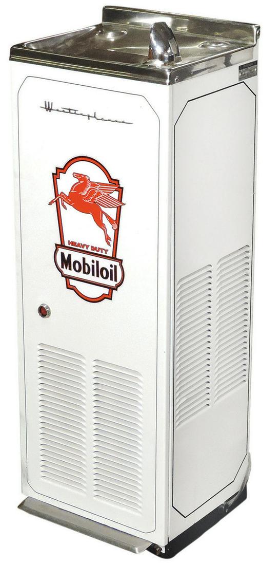 Automobilia, Westinghouse refrigerated water cooler Model W11D w/Mobiloil custom paint & graphics, (1 of 1)