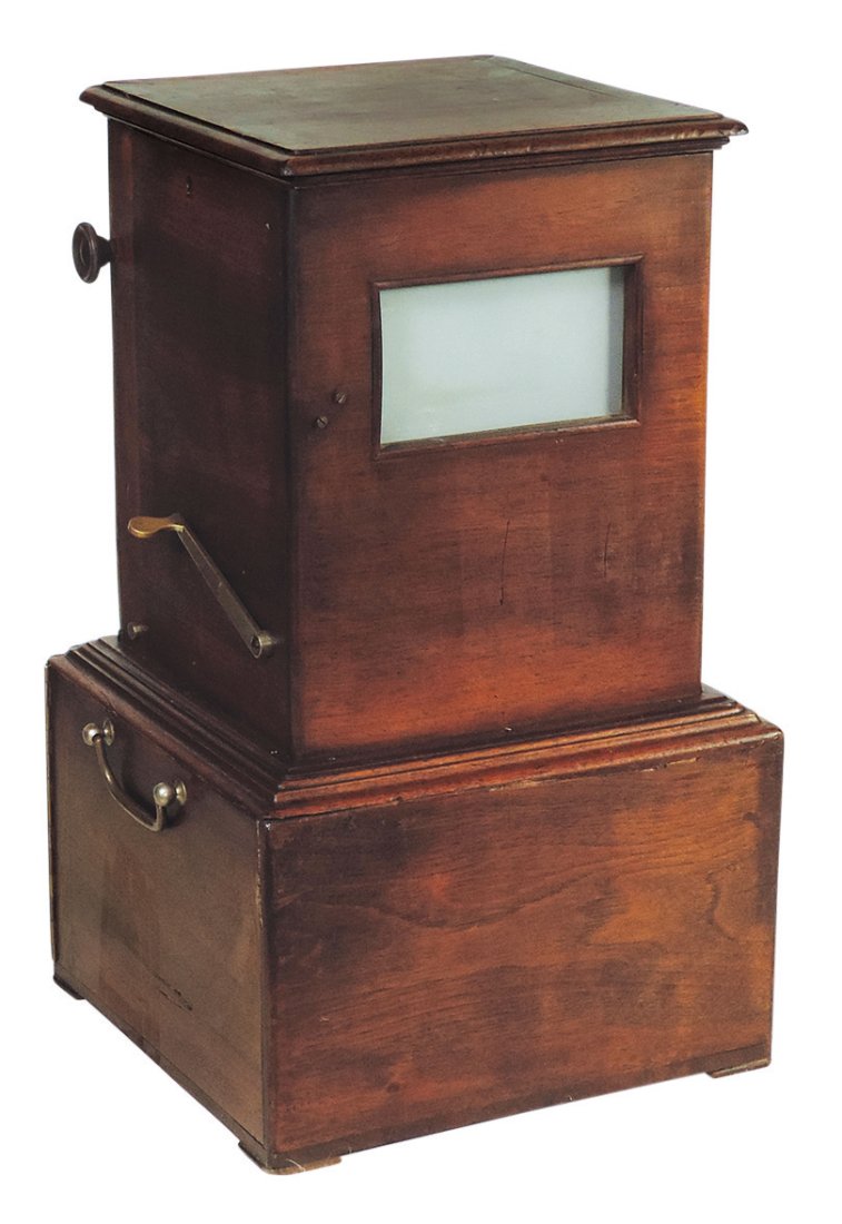 Stereo Viewer, Le Taxiphote, Rare French glass slide viewer c.1900 in mahogany case (1 of 3)