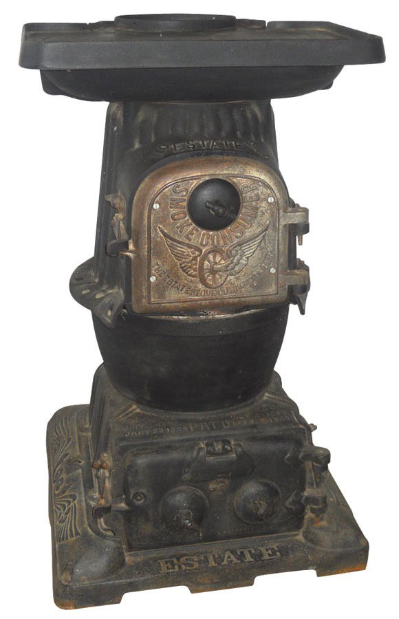 0240 Railroad caboose stove, Estate 240, mfgd by The