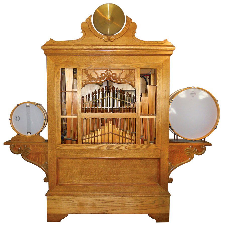 Band organ, Wurlitzer w/pipes, drums & cymbal, Model 14