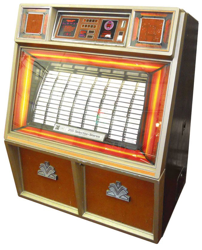 Coinoperated jukebox, AMI 200 Selection Stereo, full o