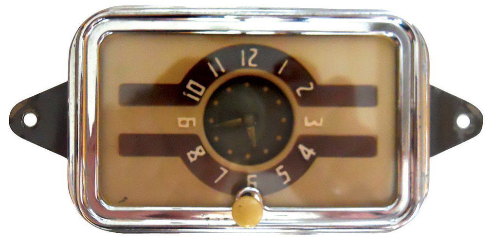 Automobilia, after-market automobile clocks (4), all mi: Automobilia, after-market automobile clocks (4), all mirrored, includes Chevrolet w/bowtie logo by Phinney-Walker, Waltham 8 day, 1940 Chevy (brown) & Std. Mirror, all VG untested cond, 6.5" to 7.25"W