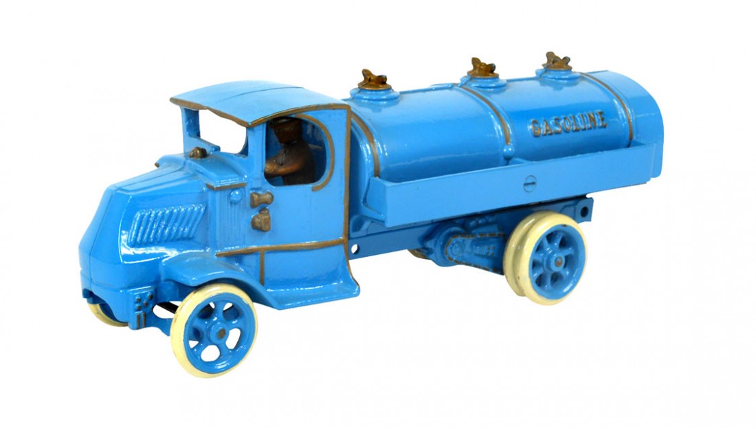 Toy, Arcade Mack tank truck #11, c.1925, cast iron, Exc: Toy, Arcade Mack tank truck #11, c.1925, cast iron, Exc prof restored cond, 13"L.