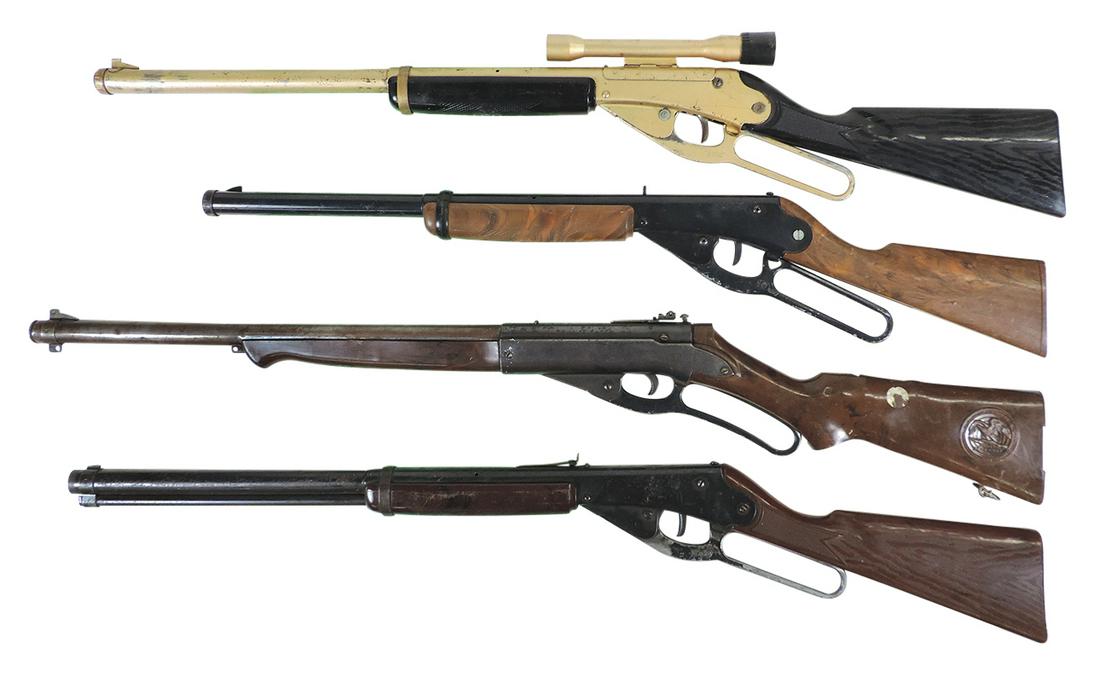 Air Rifles (4), all mfgd by Daisy, No. 141 Defender (loose forearm & no butt cover), No. 111, Mod. (1 of 1)