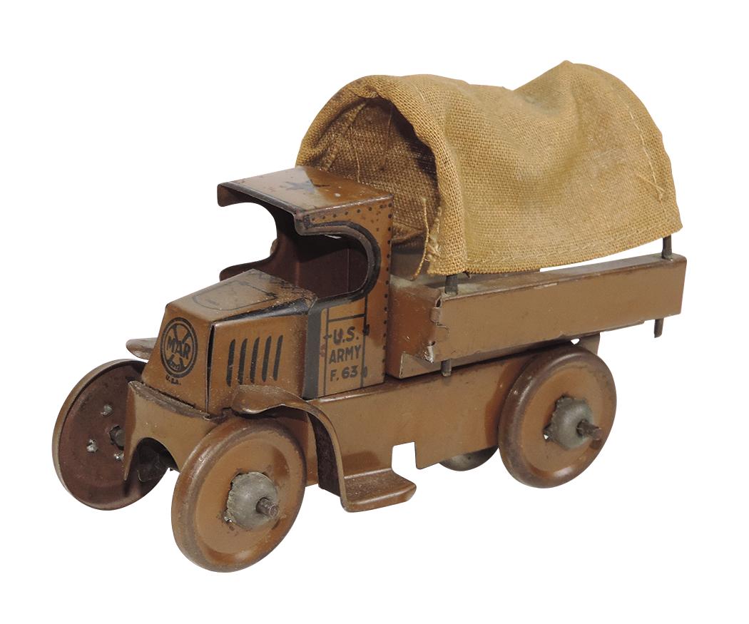 Toy Army Truck, Marx litho on tin friction, Exc+ working cond, 5.5"L. (1 of 1)