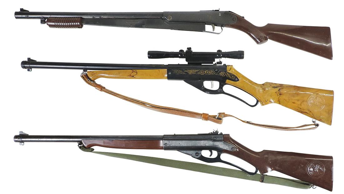 Air Rifles (3), all mfgd by Daisy, Mod. 25 pump, Mod. 141 Defender, & No. 98 Eagle w/optical scope (1 of 3)