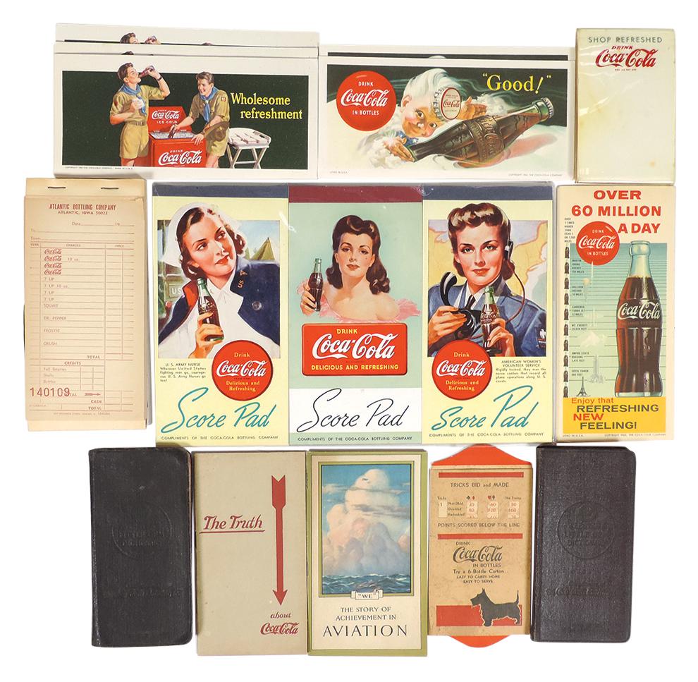 Coca-Cola Books, Dictionaries, Note & Score Pads (16), c.1920's-60's, includes 6 blotters, Atlantic (1 of 1)