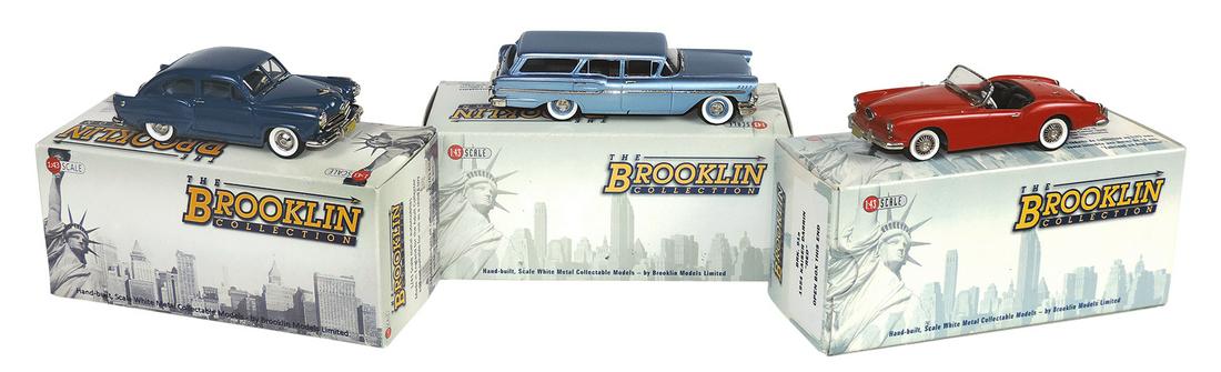 Toy Scale Model Cars (3), mfgd by Brooklin, 1952 Allstate Deluxe Model 115 BRK.118A, 1954 Kaiser (1 of 1)