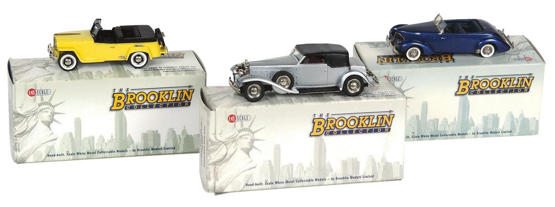 Toy Scale Model Cars (3), mfgd by Brooklin, 1933 Stutz DV-32 Victoria convertible BRK.146, 1940 (1 of 1)