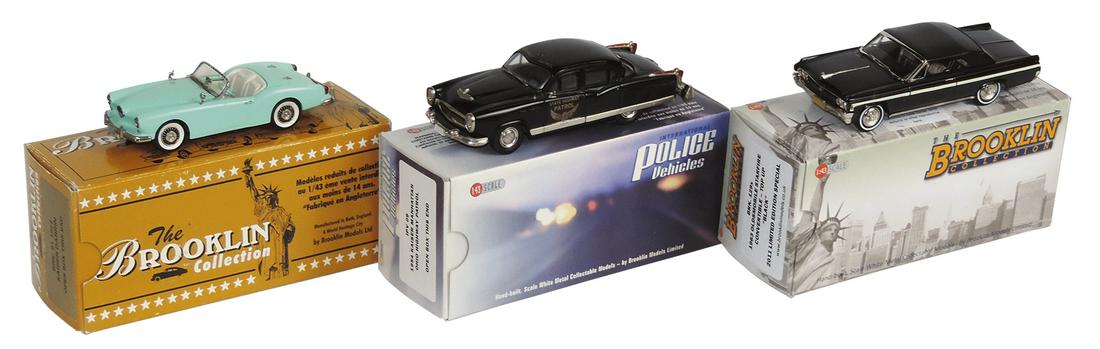 Toy Scale Model Cars (3), mfgd by Brooklin, 1954 Kaiser Darrin BRK.91, 1954 Kaiser Manhattan Ohio (1 of 1)
