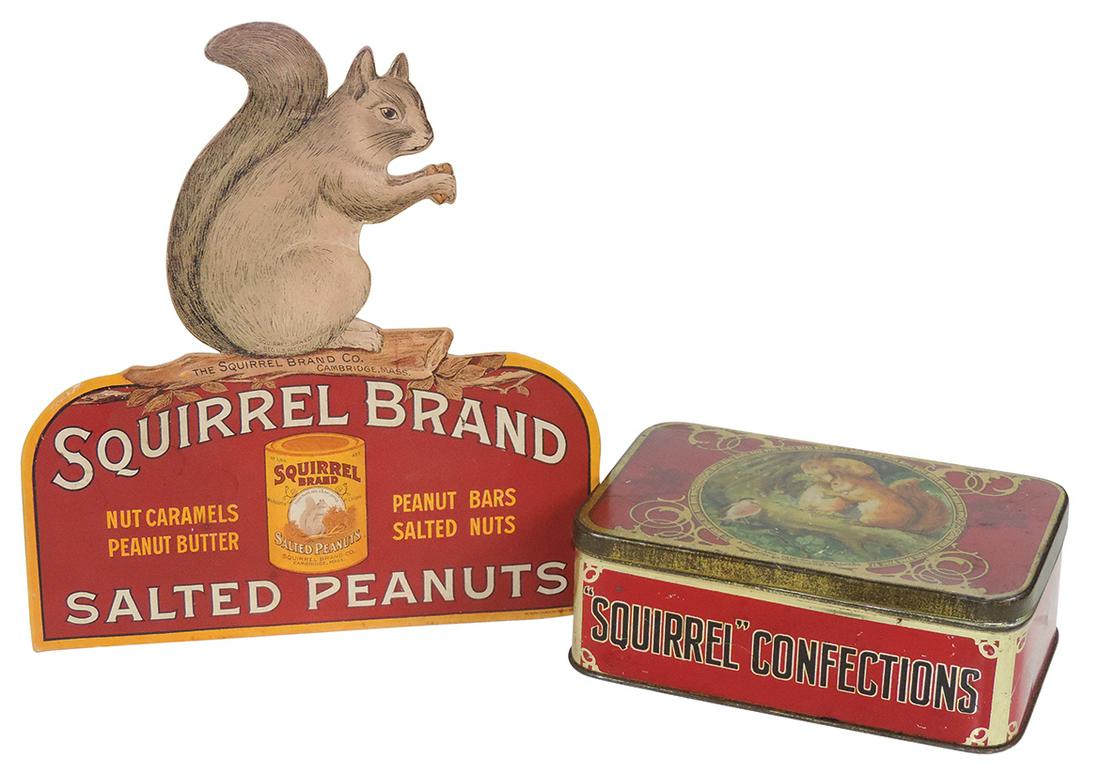Country Store Squirrel Advertising (2), Squirrel Brand Salted Peanuts, litho on diecut cdbd & (1 of 1)