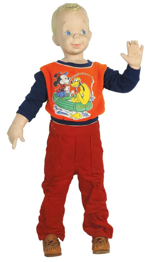 Clothing Store Child Mannequin, Boy Toddler, composition w/painted features & moveable arms (left (1 of 1)