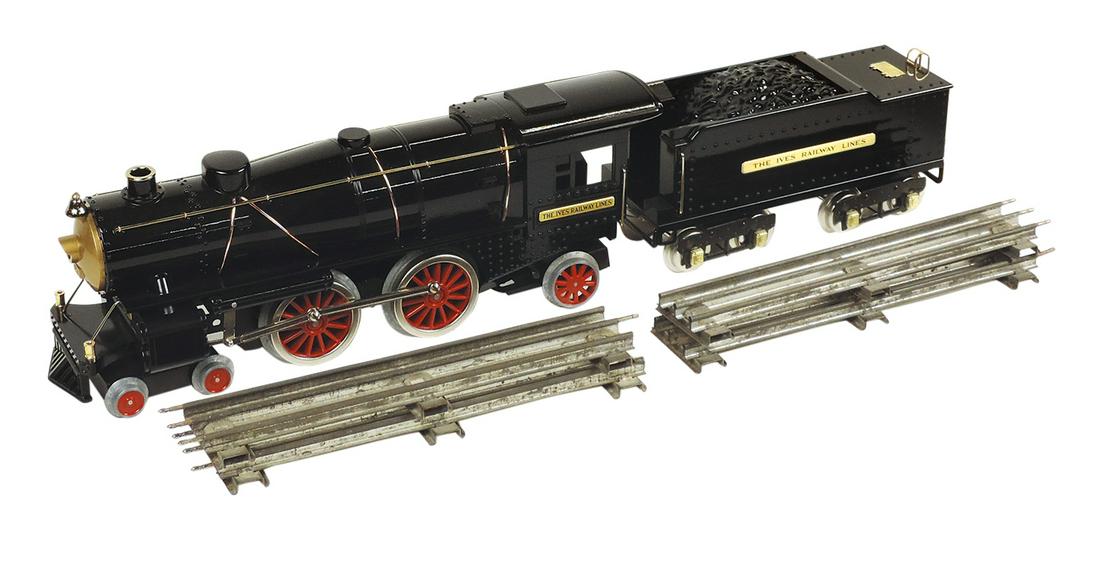 Toy Electric Ives Railway Loco & Tender (2), M.T.H. die-cast metal standard gauge, Exc+ untested (1 of 1)