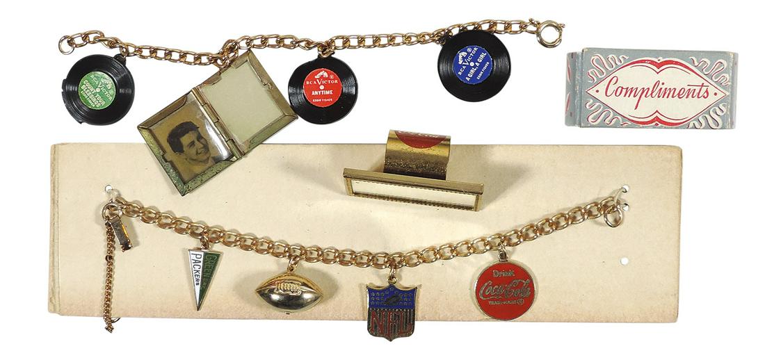 Coca-Cola Lipstick Holder w/Mirror & (2) Charm Bracelets, Very Rare The Coca-Cola Company Drink (1 of 3)