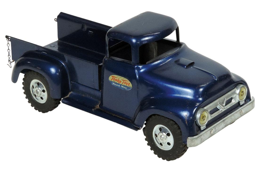Toy Pick Up Truck, mfgd by Tonka w/Mound, Minn logo, pressed steel, Exc cond, missing tail gate, (1 of 1)