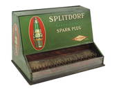 Automobilia, Rare Splitdorf counter display cabinet, mfgd by American Art Works-Coshocton, OH,