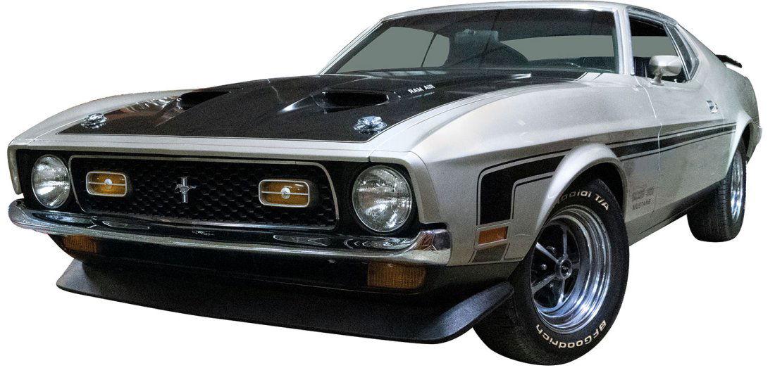 Automobile, 1971 Ford 351 Boss Mustang. (1 of 19)