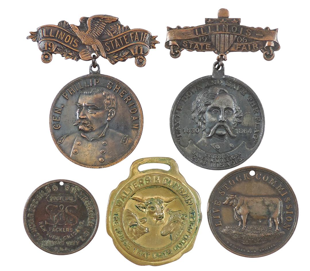 Stock Yard Watch Fob, Badges & Coins (5), Walters & Dunbar-The House That Gets Good Prices from (1 of 2)