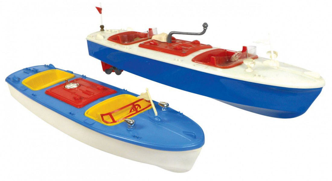 plastic toy boats
