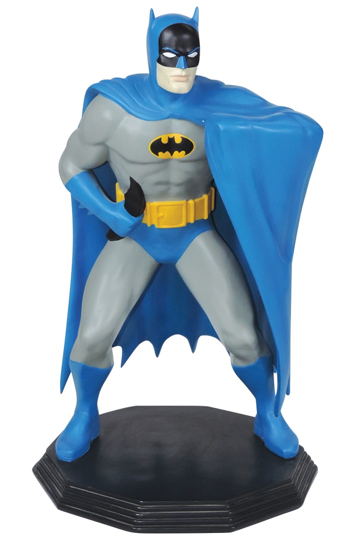 Toy Figure, Comic Character Batman Statue, cast resin, sold exclusively at the now defunct Warner: Toy Figure, Comic Character Batman Statue, cast resin, sold exclusively at the now defunct Warner Bros. Store, c.1999, Exc cond w/a few small nicks, 22.5"H.