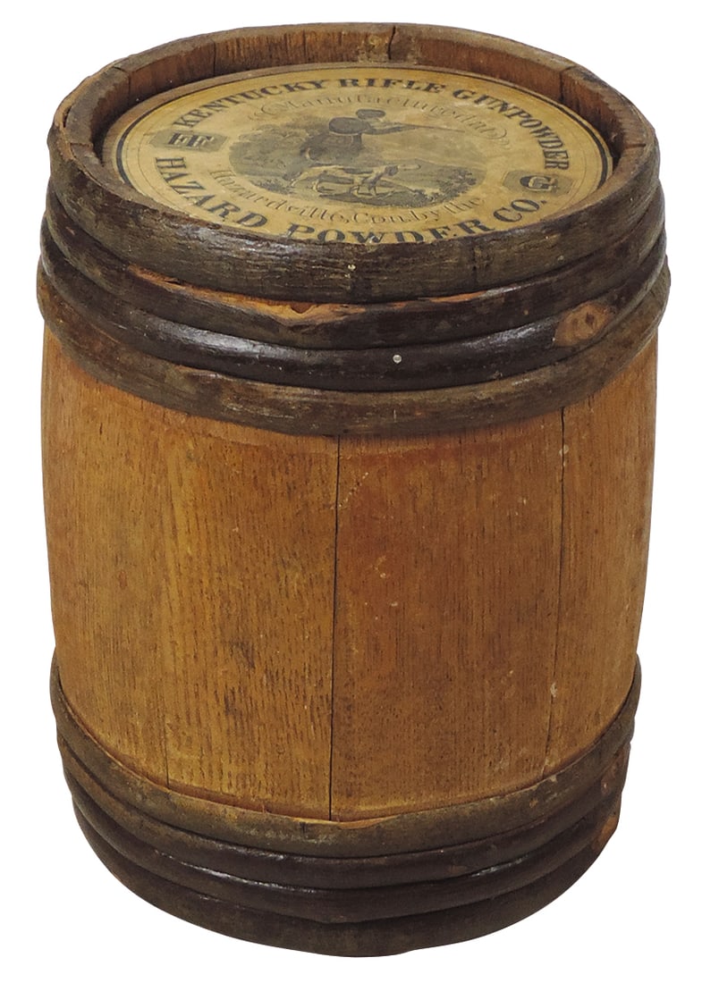 Gunpowder Keg, Kentucky Rifle, Mfgd By Hazard Powder Co.hazardville