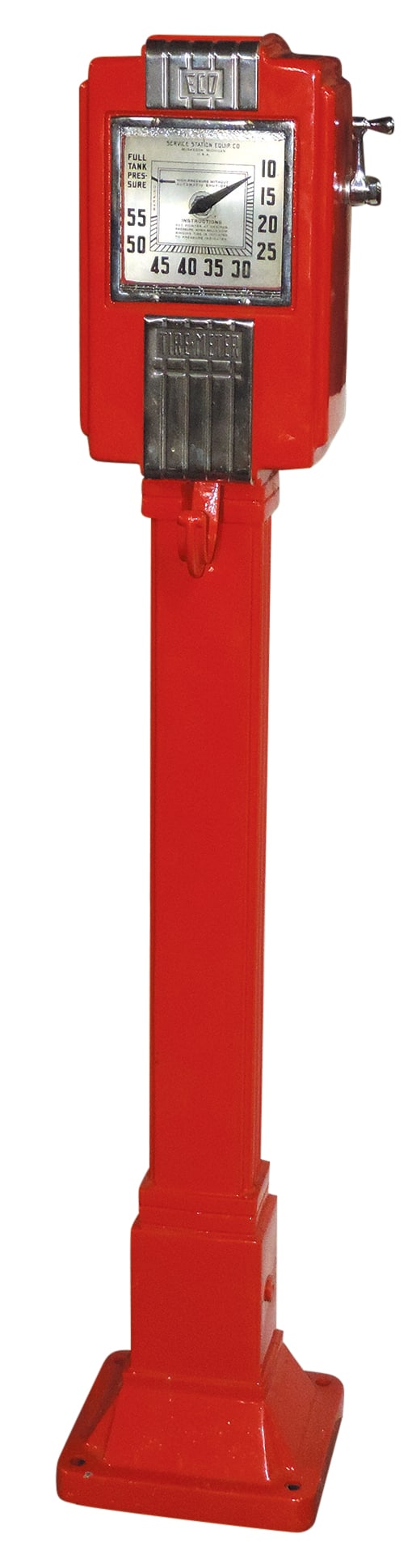 Petroliana, Gas Station Air Meter, 1934 Eco Model No.38, Cast Iron