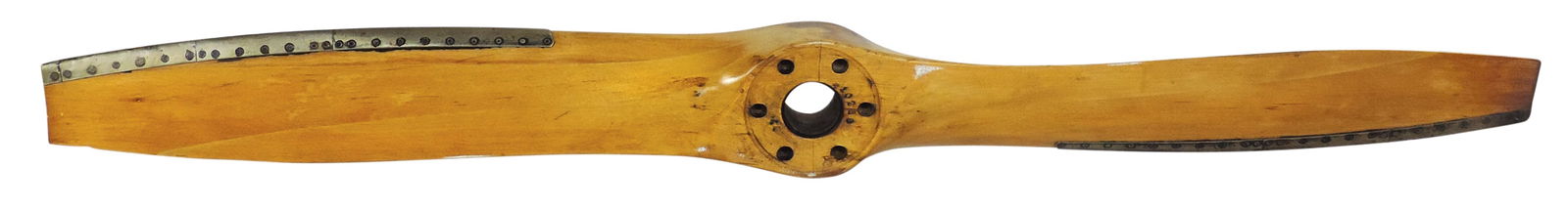Airplane Propeller, wood w/metal reinforced edge, currently unmarked, VG cond, 62"L. (1 of 1)