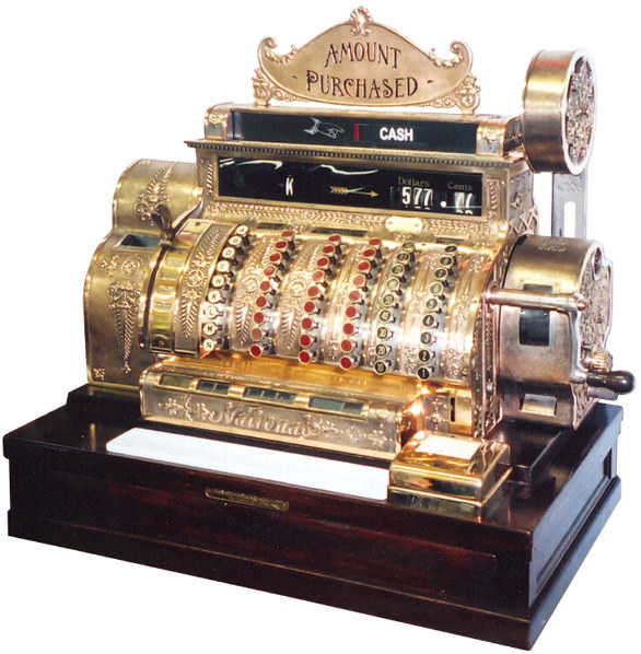 994: National cash register, Model #557-E, a large & be