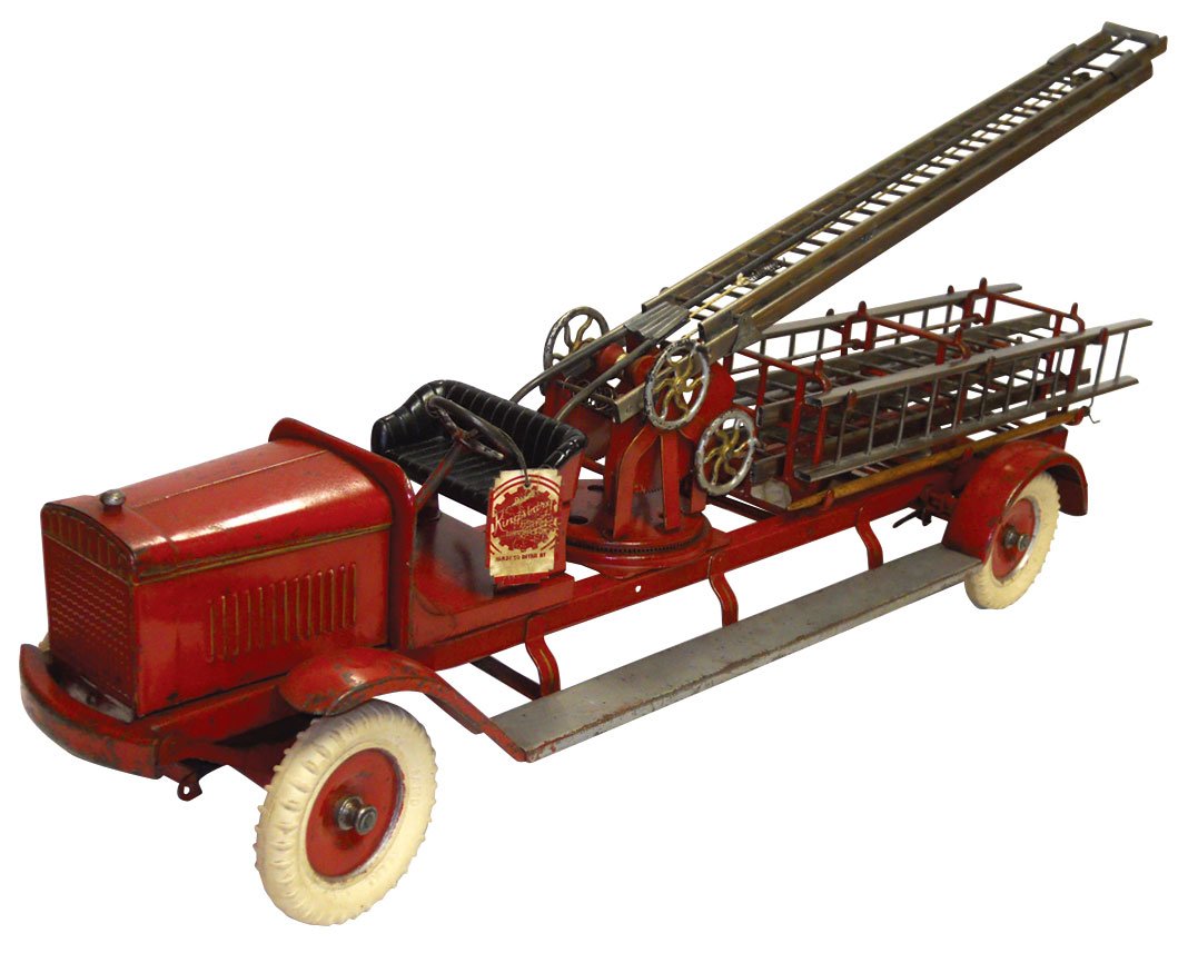 1059 Toy Fire Truck, Kingsbury Aerial Ladder Truck, pr