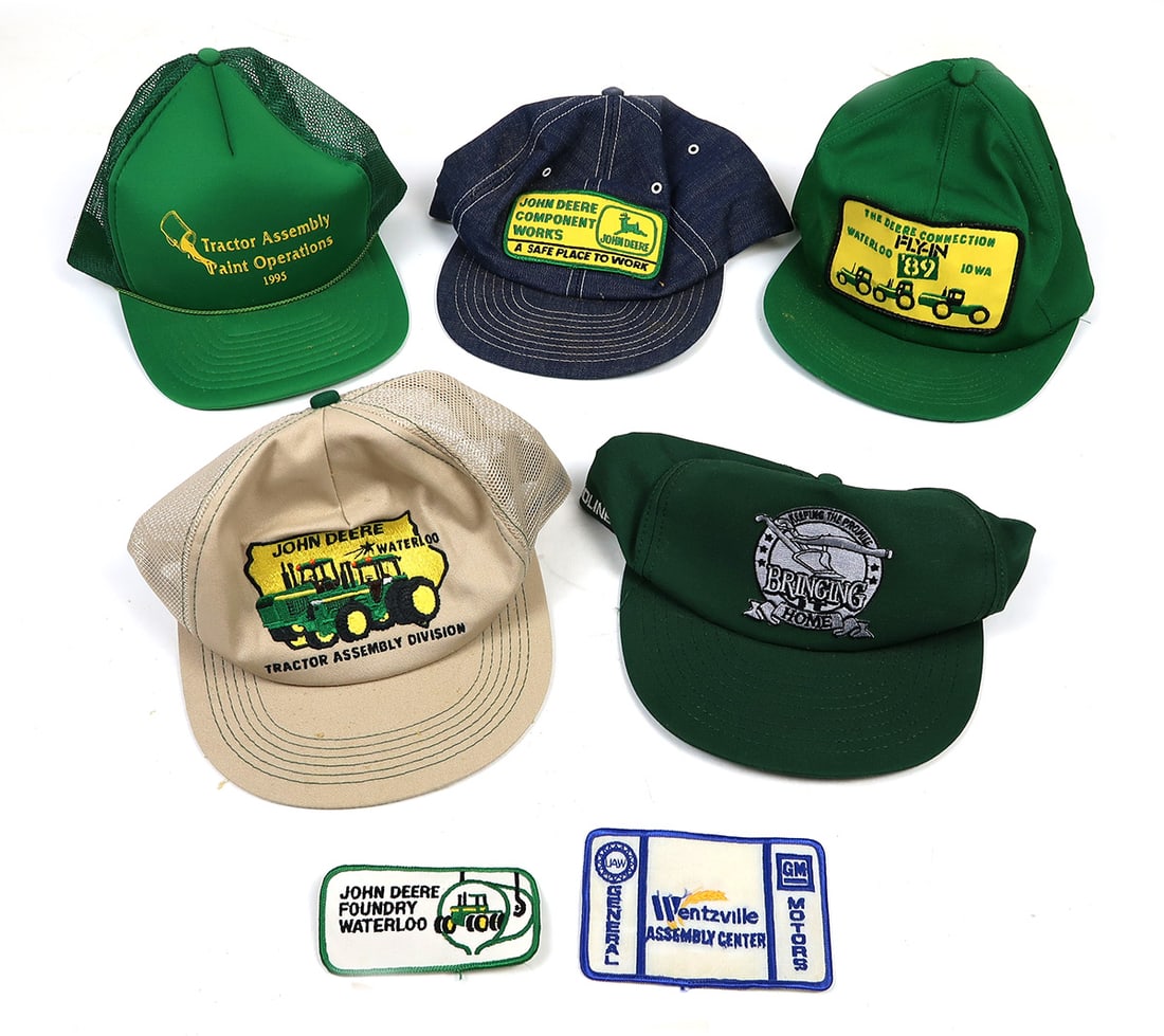 Trucker Cap Hats (5), John Deere Component Works, Tractor Assembly Paint Op (1 of 2)