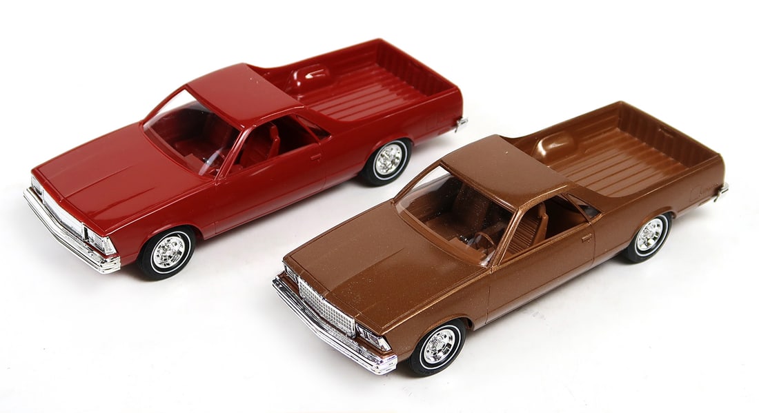 Toy Scale Models, Dealer Promo (2), 1980 El Camino & 1979 El Camino, New In (1 of 2)