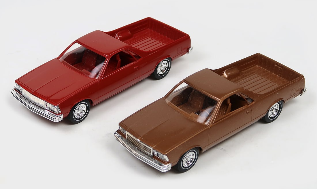 Toy Scale Models, Dealer Promo (2), 1980 El Camino & 1979 El Camino, New In (1 of 2)