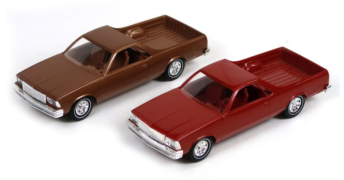 Toy Scale Models, Dealer Promo (2), 1979 El Camino & 1980 El Camino, New In (1 of 2)
