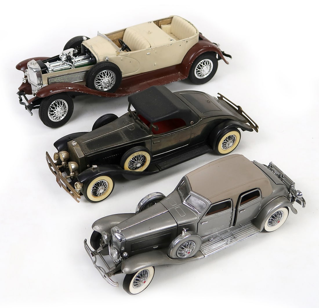 Model Cars (3), includes Franklin Mint Duesenberg & Windsor Radio, Good con (1 of 2)