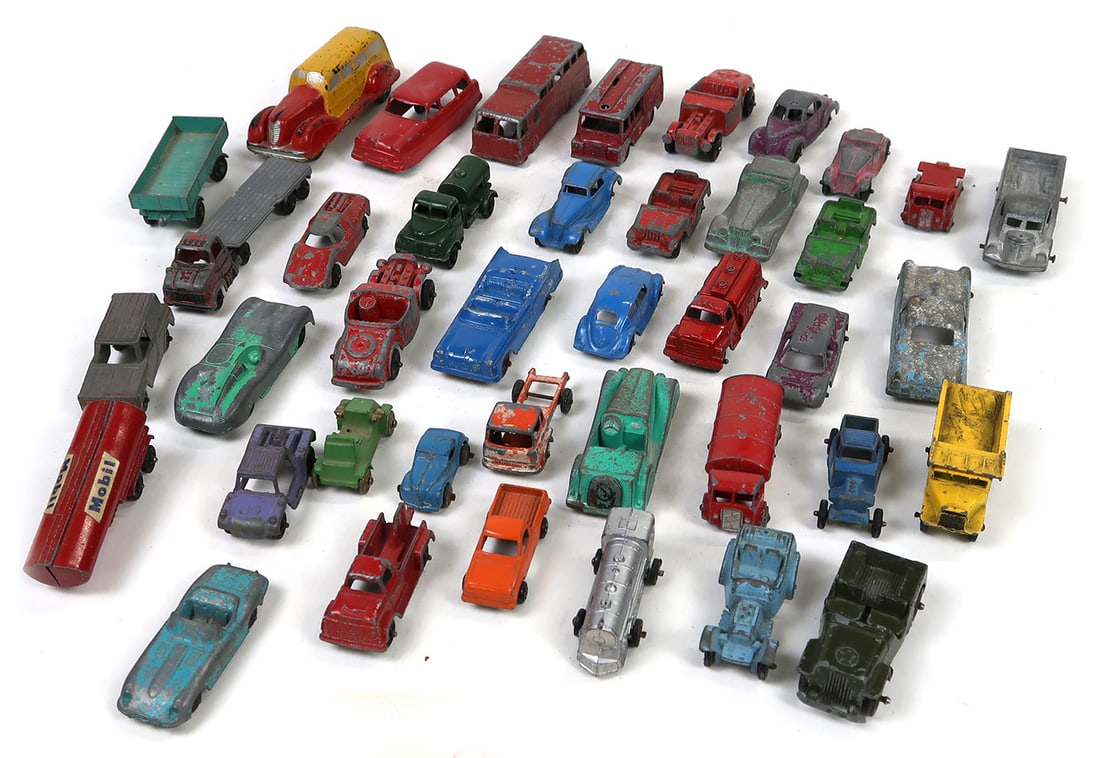 Various Metal Cars (36), Different Makes & Models, well played with conditi: Various Metal Cars (36), Different Makes & Models, well played with condition, 4" L.