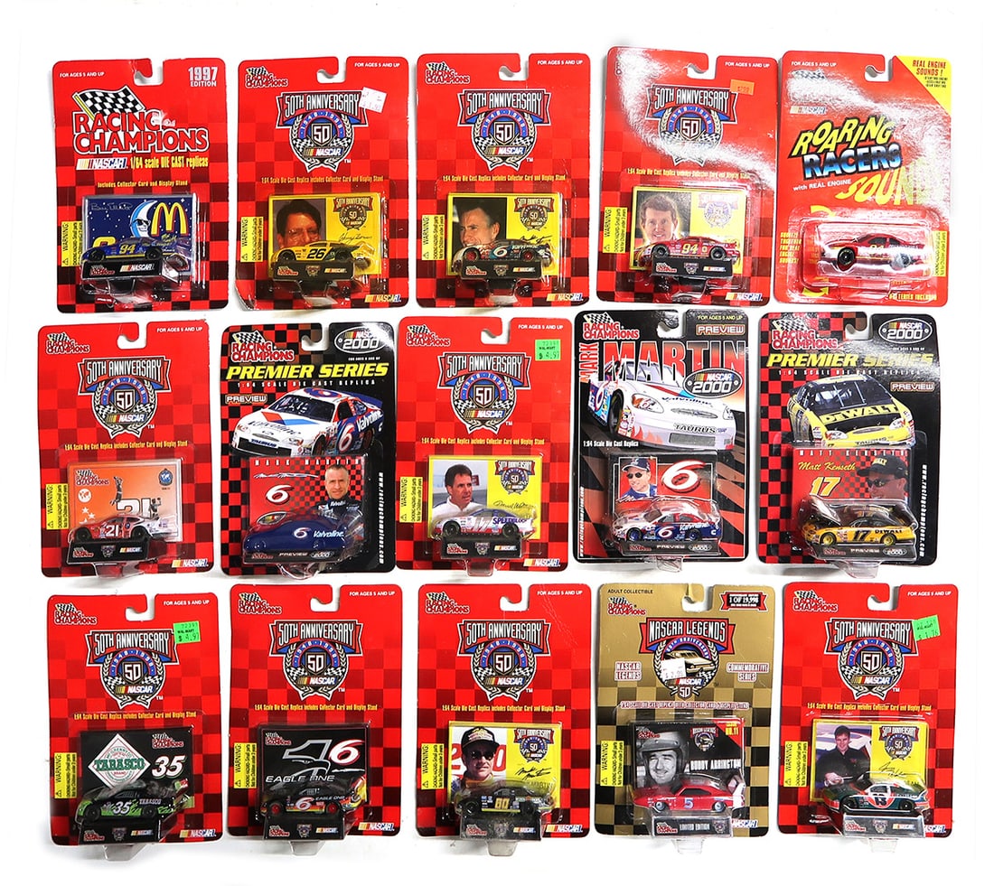 NASCAR Racing Champions (15), Bill Elliott #94, Darrel Waltrip #17, Mark Ma (1 of 1)