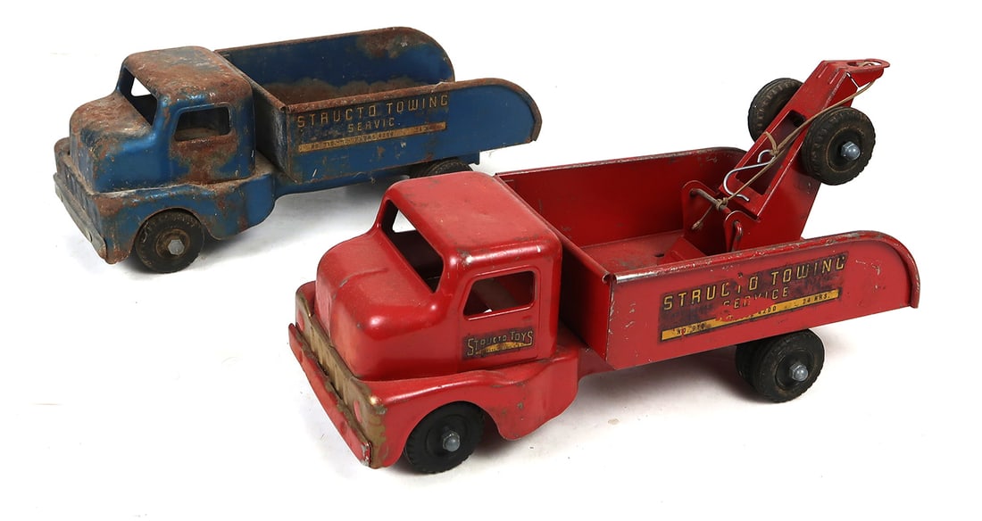Structo Toys (2), Towing Truck Service & Blue Tow Truck, Freeport, Illinois (1 of 1)