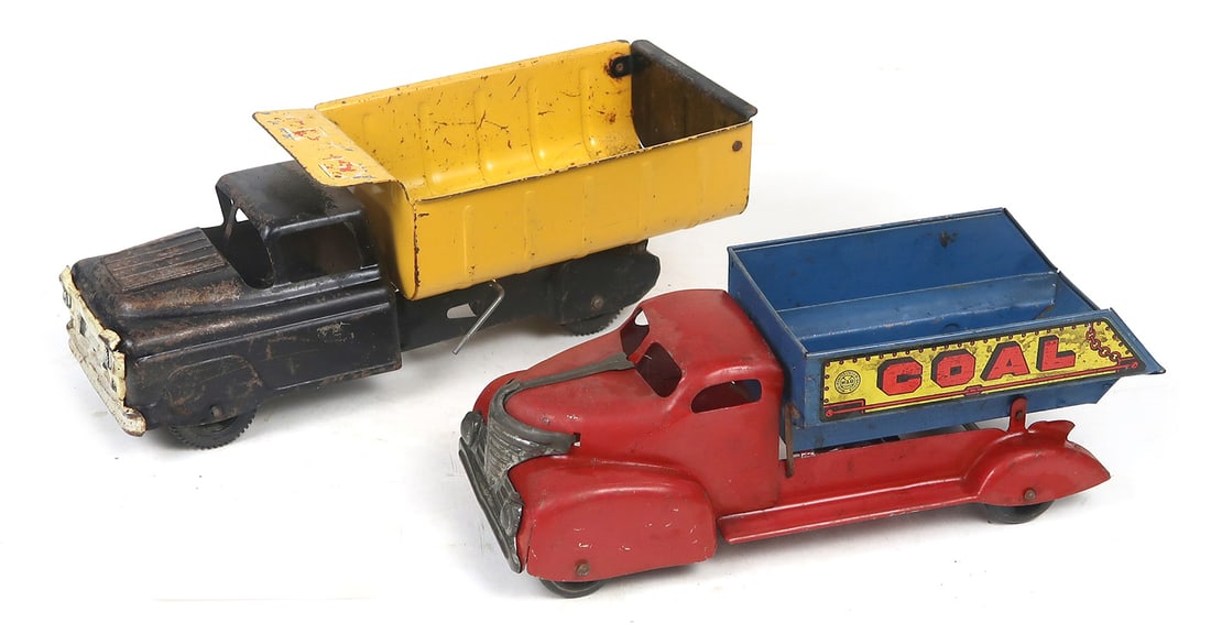 Marx Toys (2), Dump Truck c.1950s & Coal Dump Truck c.1940s, Both Pressed S (1 of 1)
