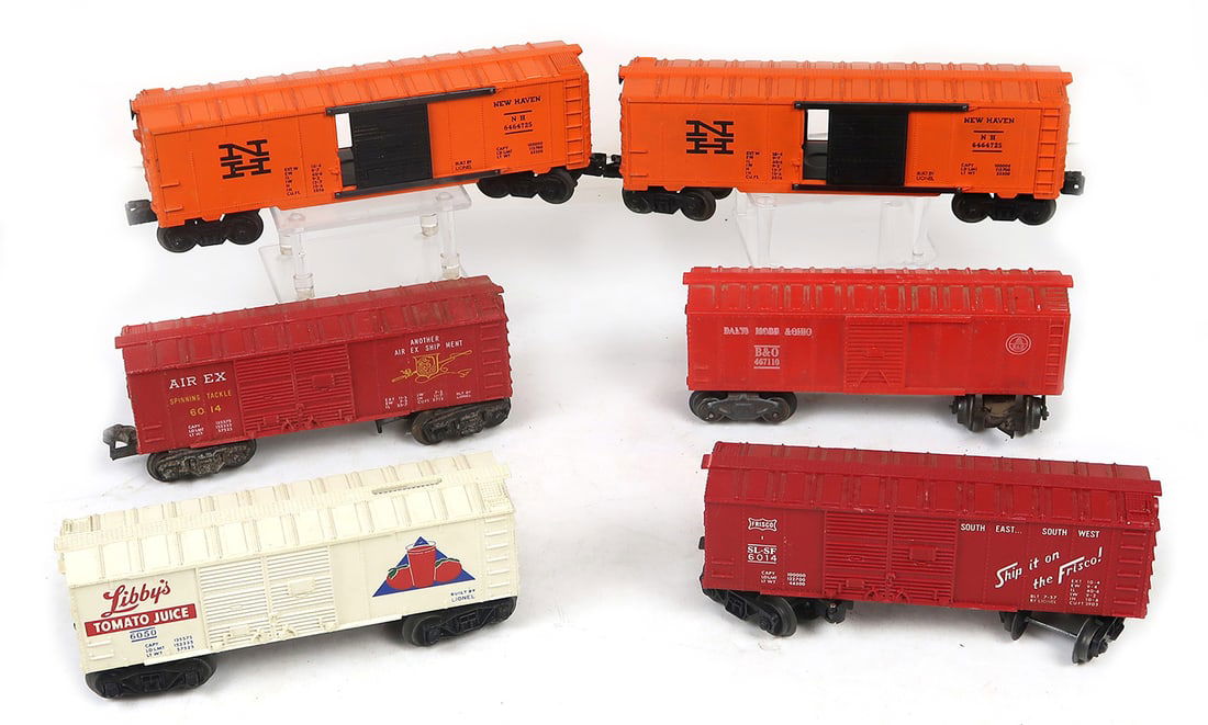 Toy Train (6), 6464725 New Haven Car (2), 6050 Libby's Tomato Juice Car, 60 (1 of 1)
