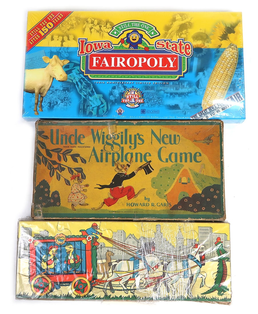 Toy Puzzles and Games (8), set of 5 circus animal theme puzzles, Uncle Wigg (1 of 3)