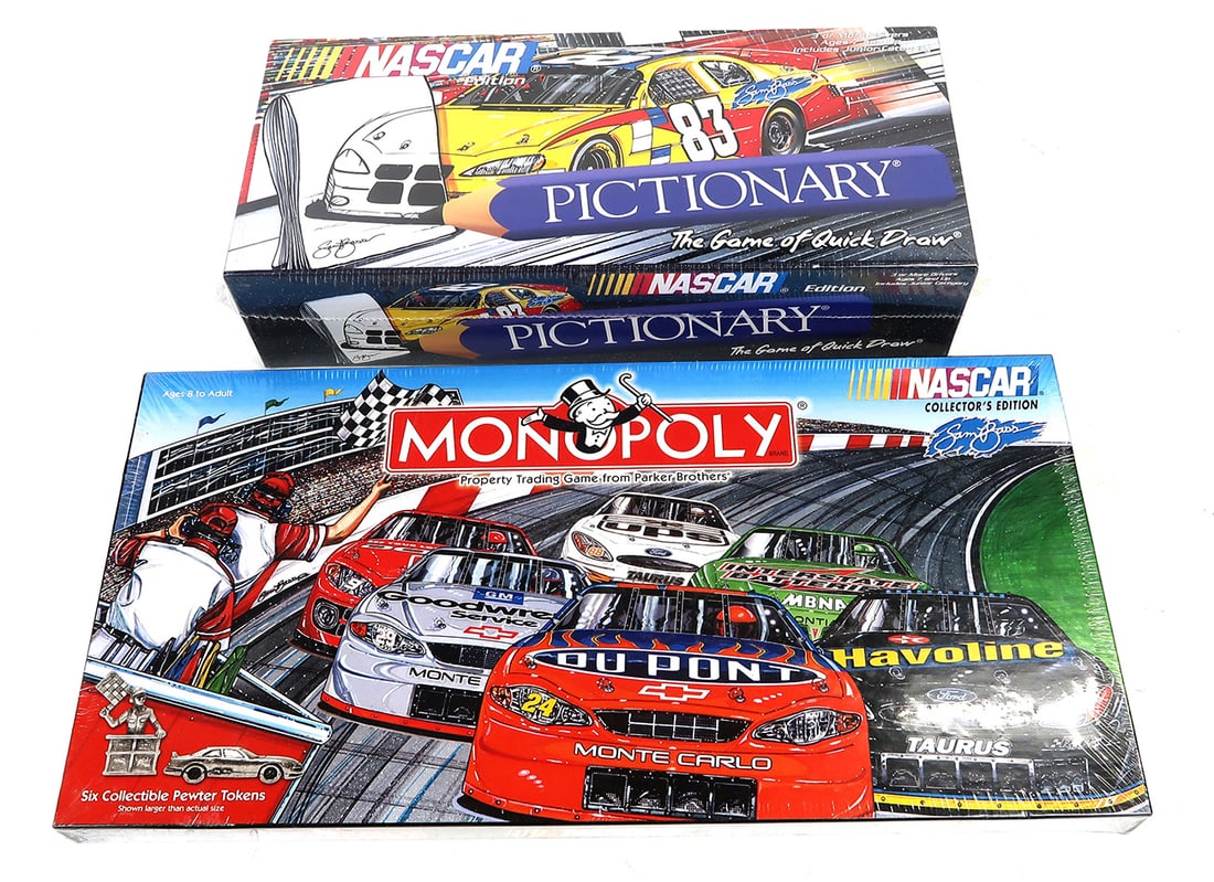 NASCAR (2), Pictionary Game & Monopoly Game, New in Boxes, 20" L. (1 of 1)